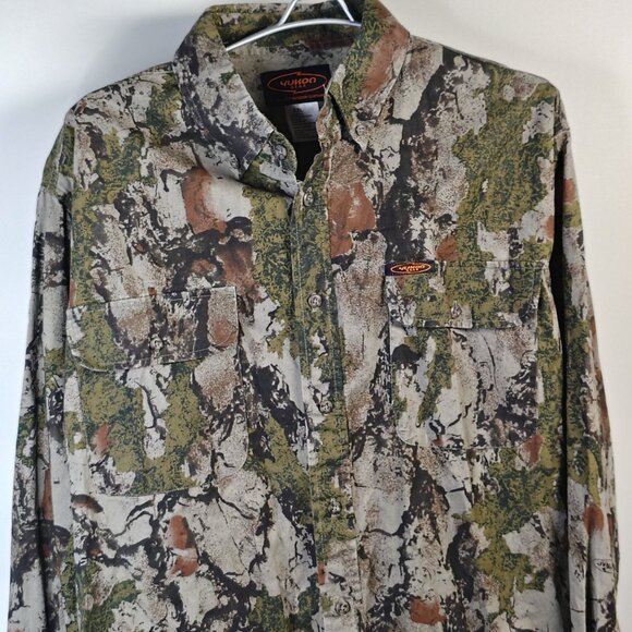 Yukon Gear Shirt Size XXL Natural Gear Camo Long Sleeve Button Down CFS-NG - Picture 2 of 10